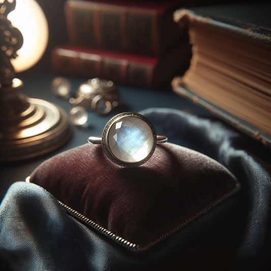 bague en pierre de lune