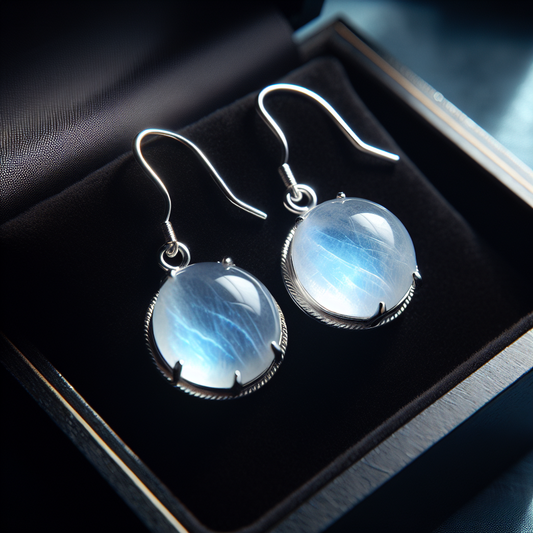 boucle d'oreille pierre de lune
