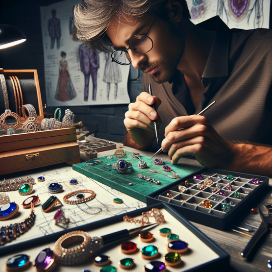 Il Cree Des Bijoux Avec Des Pierres Precieuses