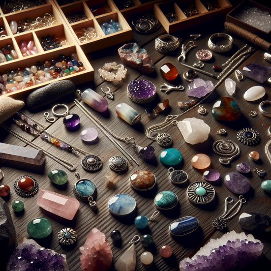 kit création bijoux pierres naturelles