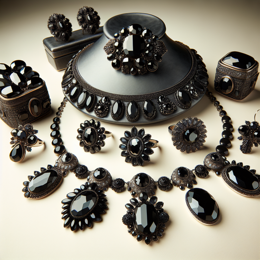 bijoux en pierre noire
