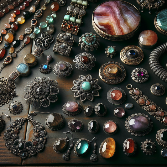 bijoux avec des pierres naturelles
