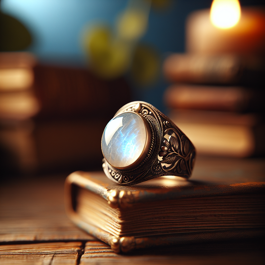 bague pierre de lune