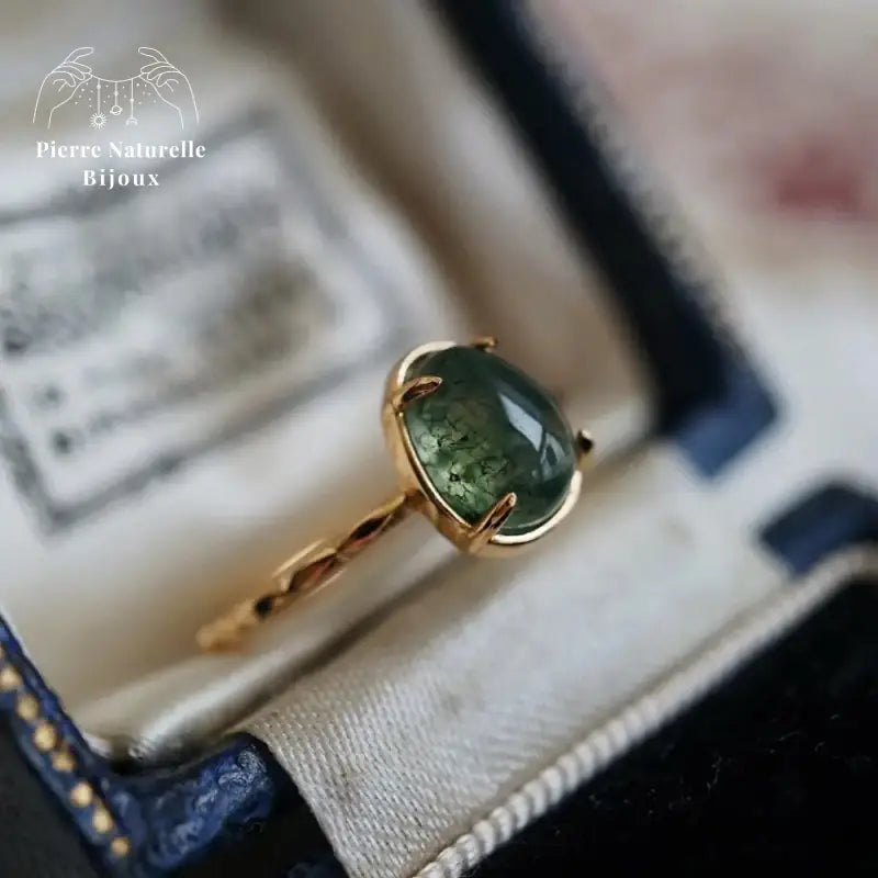 Bague en Agate mousse | Bagues | pierre naturelle bijoux