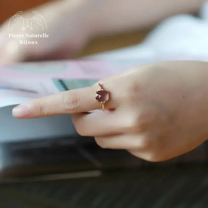 Bague "Hathor" en Améthyste | Bagues | pierre naturelle bijoux