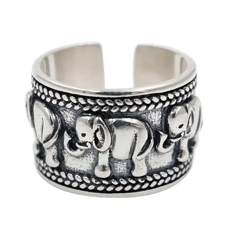 Bague "Éléphant" en Argent | Bagues | pierre naturelle bijoux