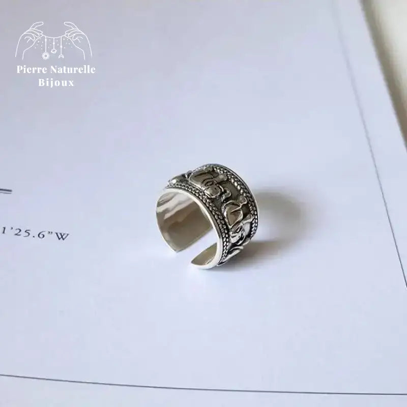 Bague "Éléphant" en Argent | Bagues | pierre naturelle bijoux