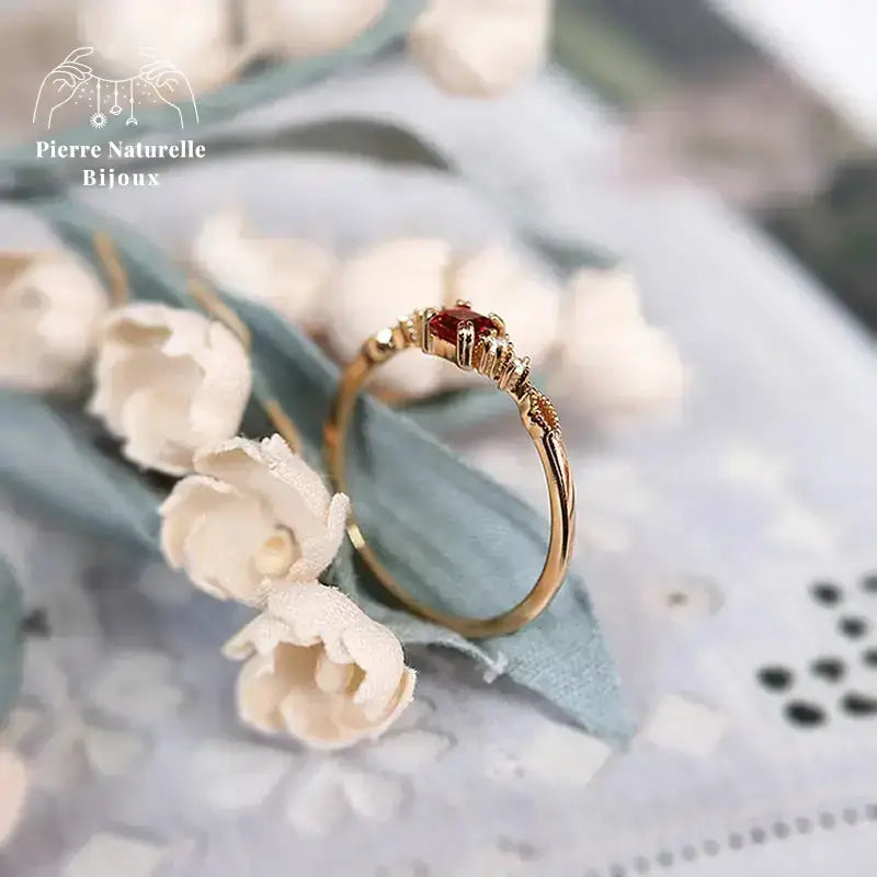 Bague en Grenat | Bagues | pierre naturelle bijoux
