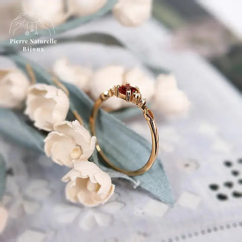 Bague en Grenat | Bagues | pierre naturelle bijoux