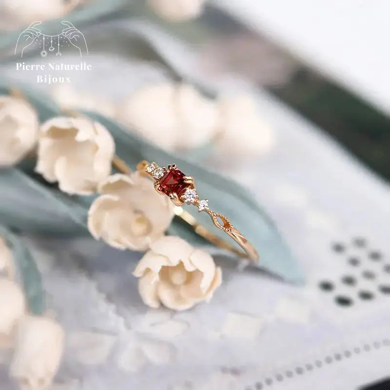 Bague en Grenat | Bagues | pierre naturelle bijoux