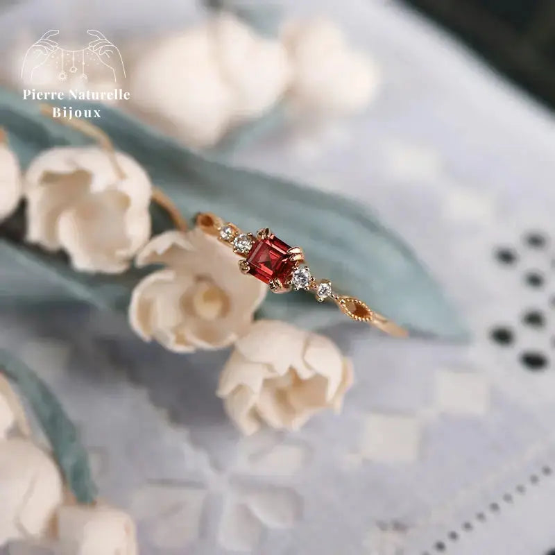Bague en Grenat | Bagues | pierre naturelle bijoux