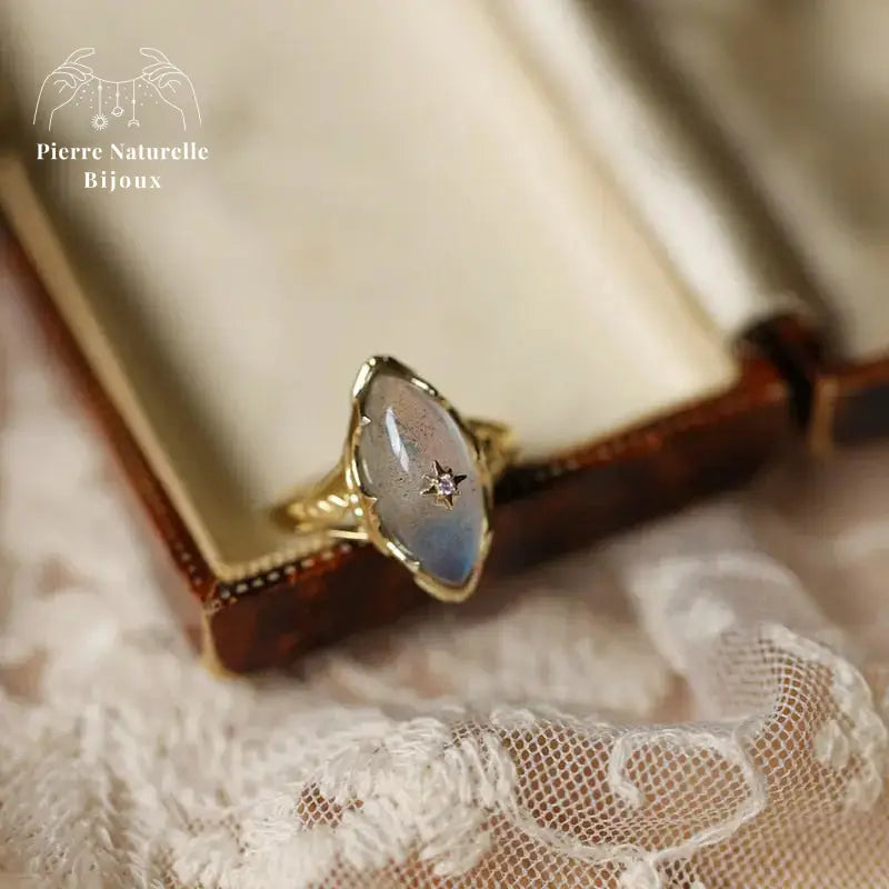 Bague "Athéna" en Labradorite | Bagues | pierre naturelle bijoux