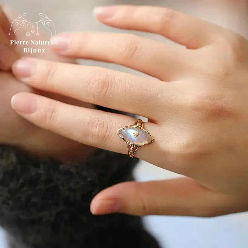 Bague "Athéna" en Labradorite | Bagues | pierre naturelle bijoux