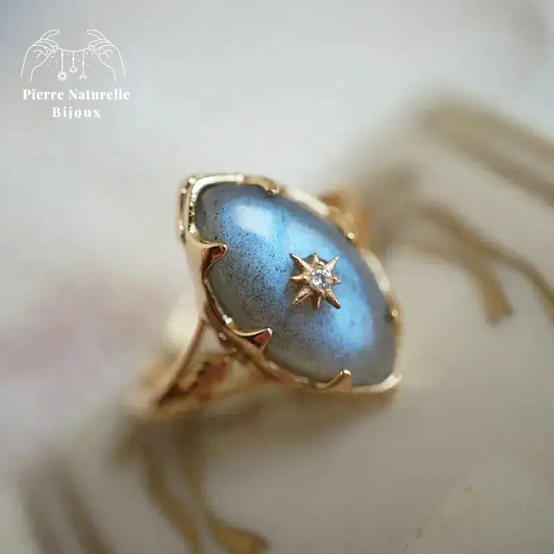 Bague "Athéna" en Labradorite | Bagues | pierre naturelle bijoux