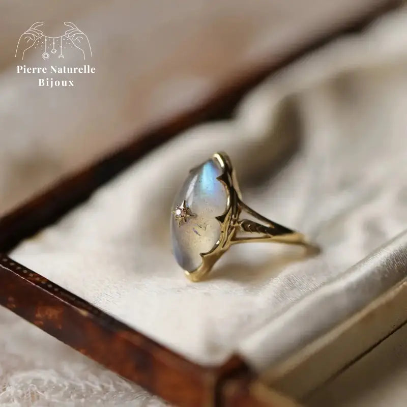Bague "Athéna" en Labradorite | Bagues | pierre naturelle bijoux