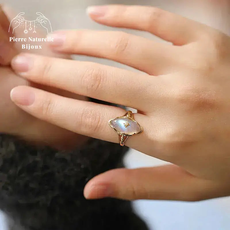 Bague "Athéna" en Labradorite | Bagues | pierre naturelle bijoux