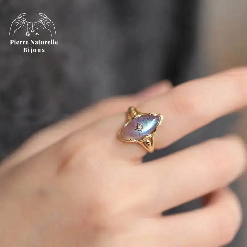 Bague "Athéna" en Labradorite | Bagues | pierre naturelle bijoux