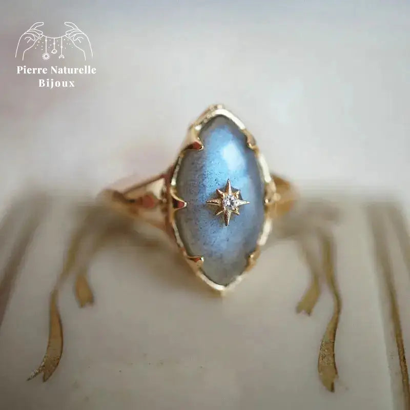 Bague "Athéna" en Labradorite | Bagues | pierre naturelle bijoux