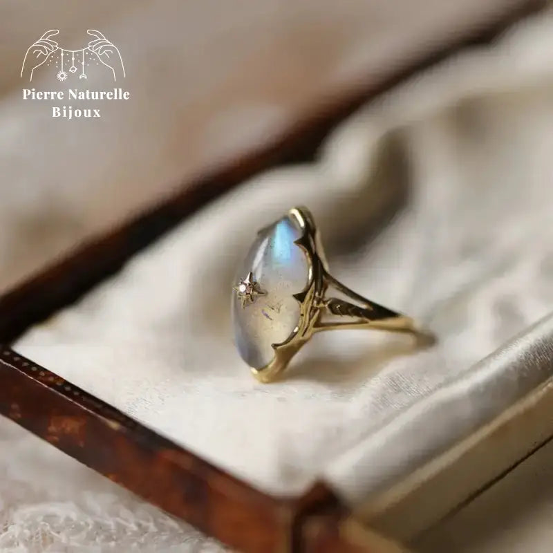 Bague "Athéna" en Labradorite | Bagues | pierre naturelle bijoux