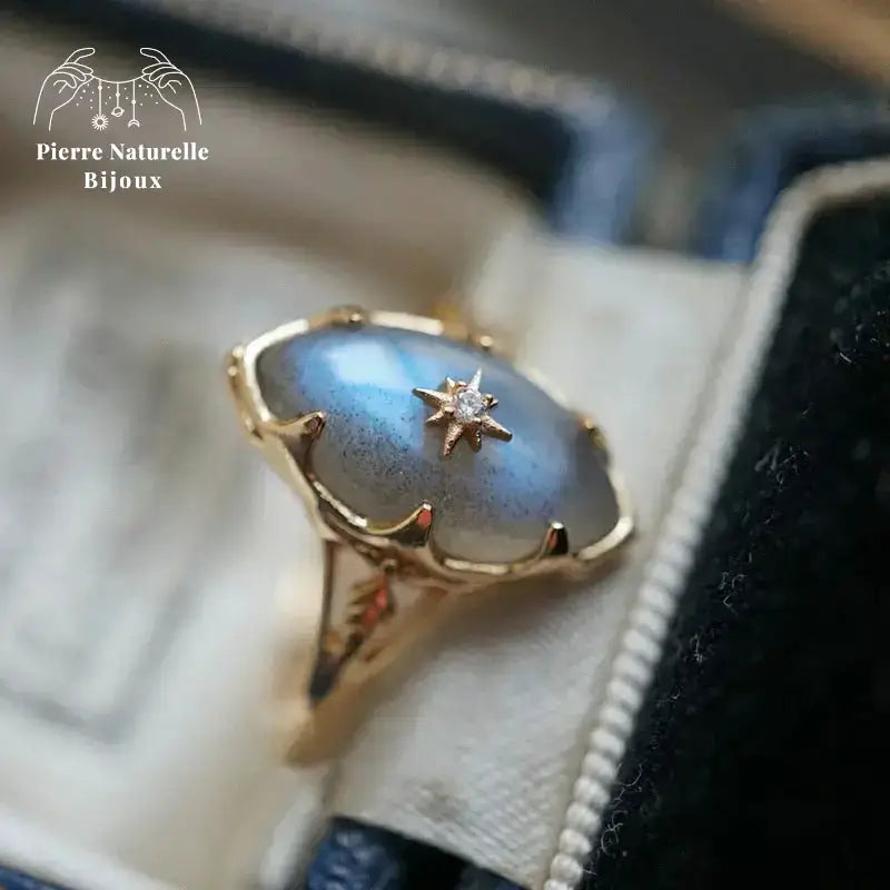Bague "Athéna" en Labradorite | Bagues | pierre naturelle bijoux
