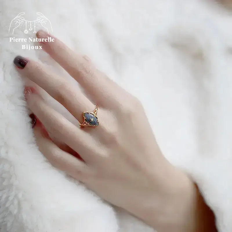 Bague "Athéna" en Labradorite | Bagues | pierre naturelle bijoux