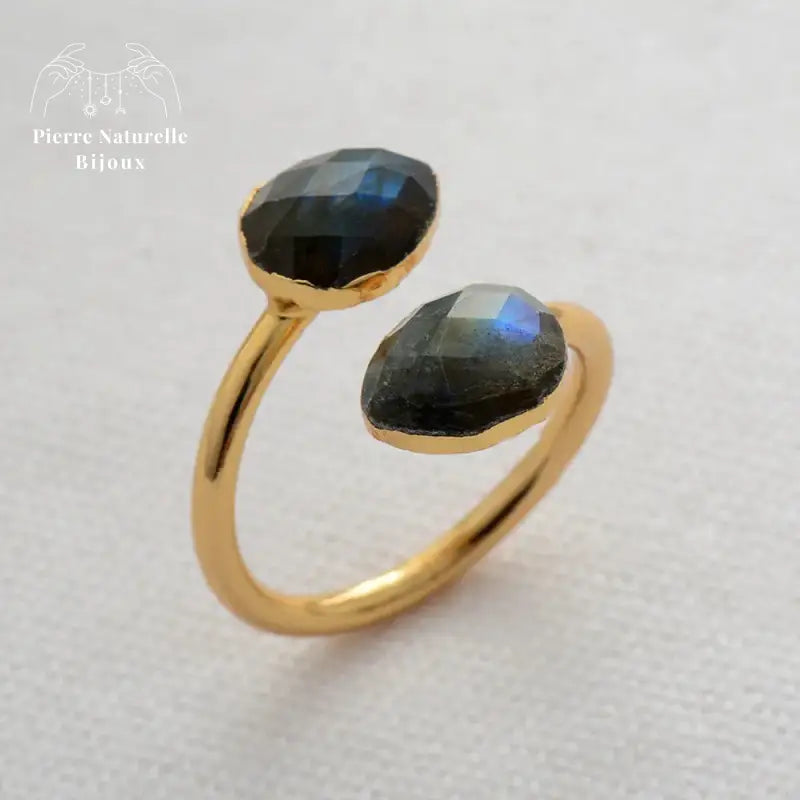 Bague "Franchise" en Labradorite | Bagues | pierre naturelle bijoux