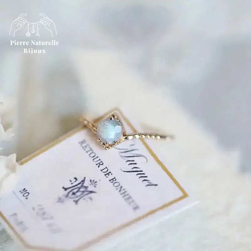 Bague "Héra" en Labradorite | Bagues | pierre naturelle bijoux