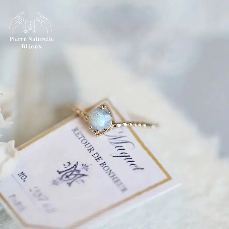 Bague "Héra" en Labradorite | Bagues | pierre naturelle bijoux