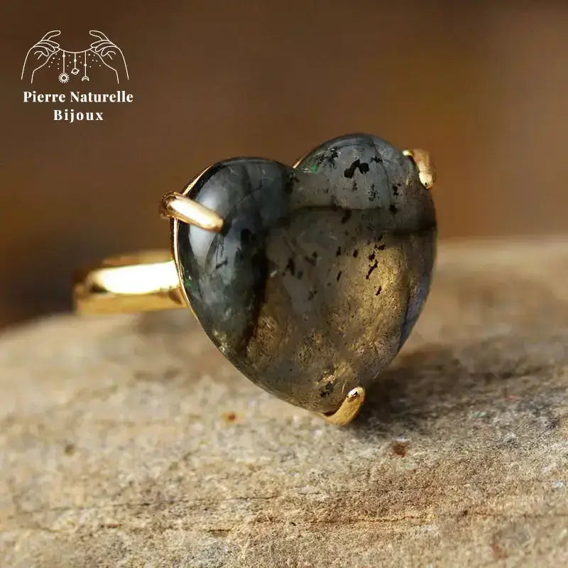 Bague "Reflet" en Labradorite | Bagues | pierre naturelle bijoux