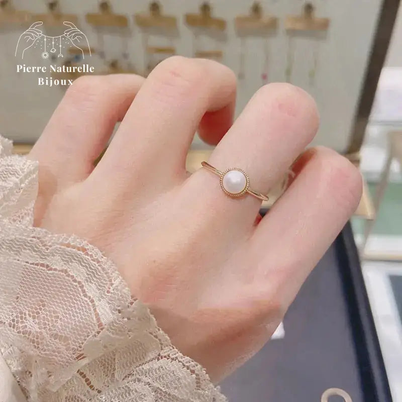 Bague en Perle d'eau douce