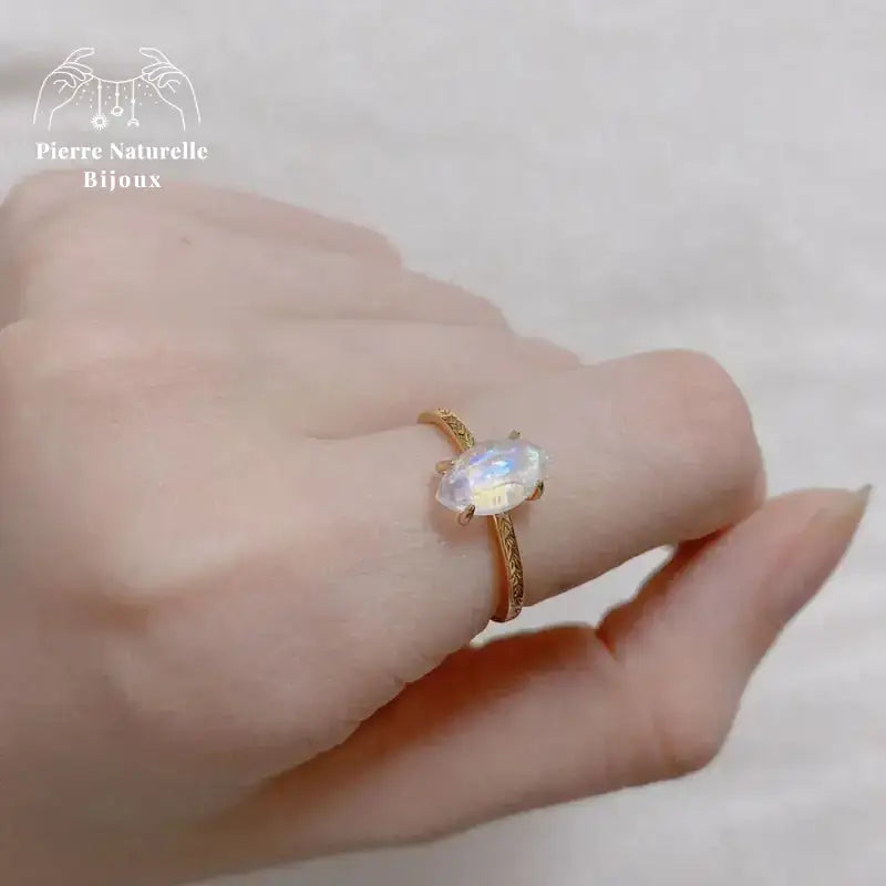 Bague en Pierre de lune | Bagues | pierre naturelle bijoux