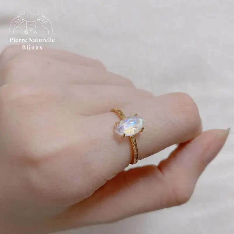 Bague en Pierre de lune | Bagues | pierre naturelle bijoux