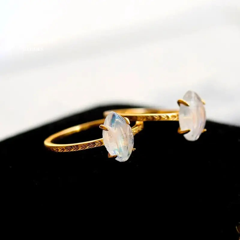 Bague en Pierre de lune | Bagues | pierre naturelle bijoux