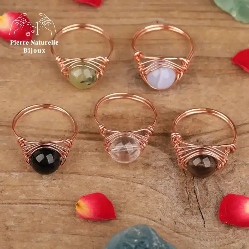 Bague "Perception" en pierres naturelles | Bagues | pierre naturelle bijoux