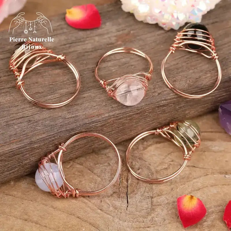 Bague "Perception" en pierres naturelles | Bagues | pierre naturelle bijoux