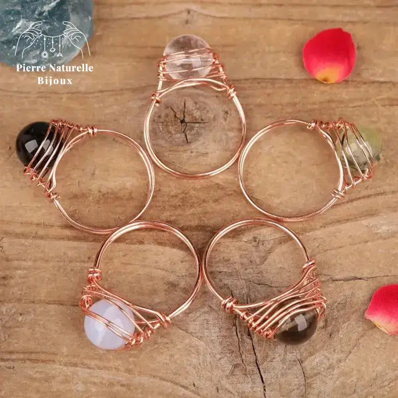 Bague "Perception" en pierres naturelles | Bagues | pierre naturelle bijoux