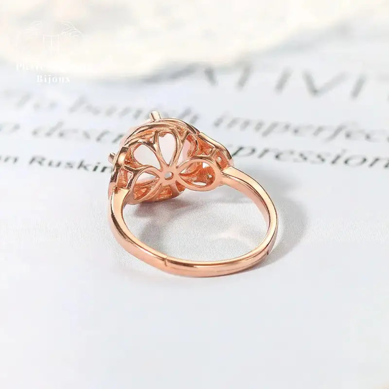 Bague en Quartz rose | Bagues | pierre naturelle bijoux