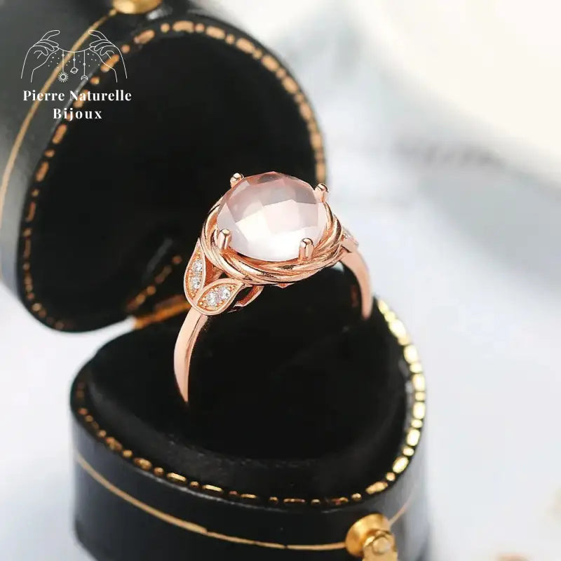 Bague en Quartz rose | Bagues | pierre naturelle bijoux