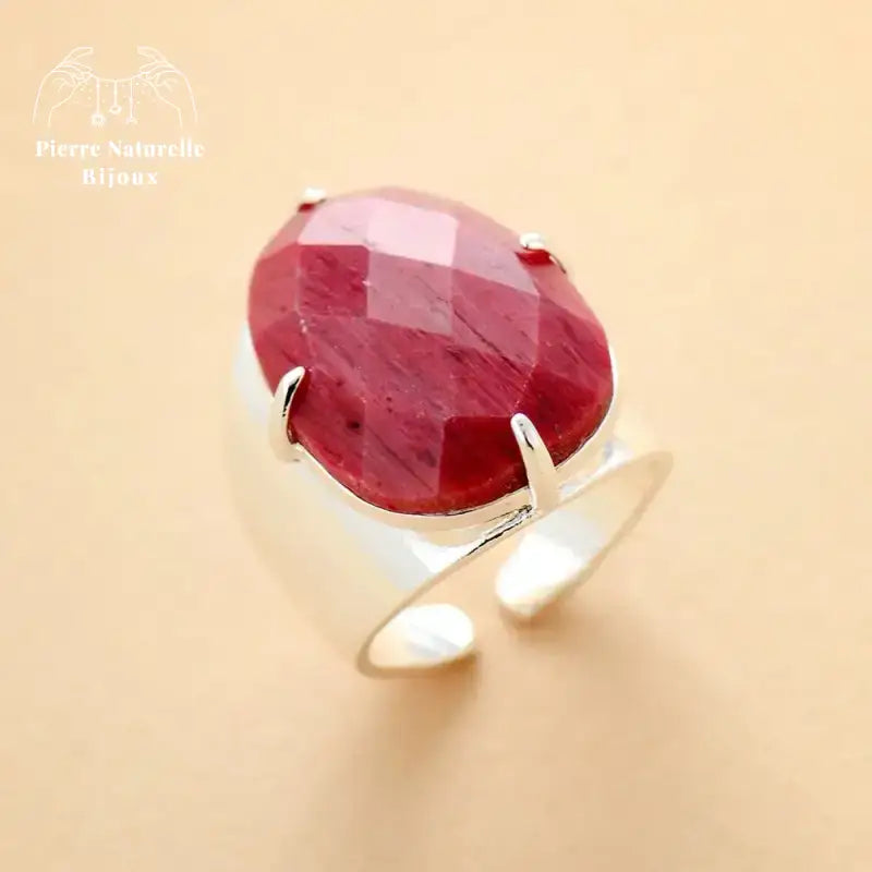 Bague "Réconciliation" en Rhodonite | Bagues | pierre naturelle bijoux