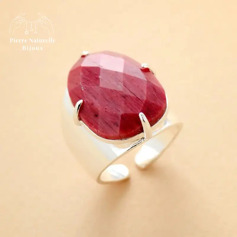 Bague "Réconciliation" en Rhodonite | Bagues | pierre naturelle bijoux