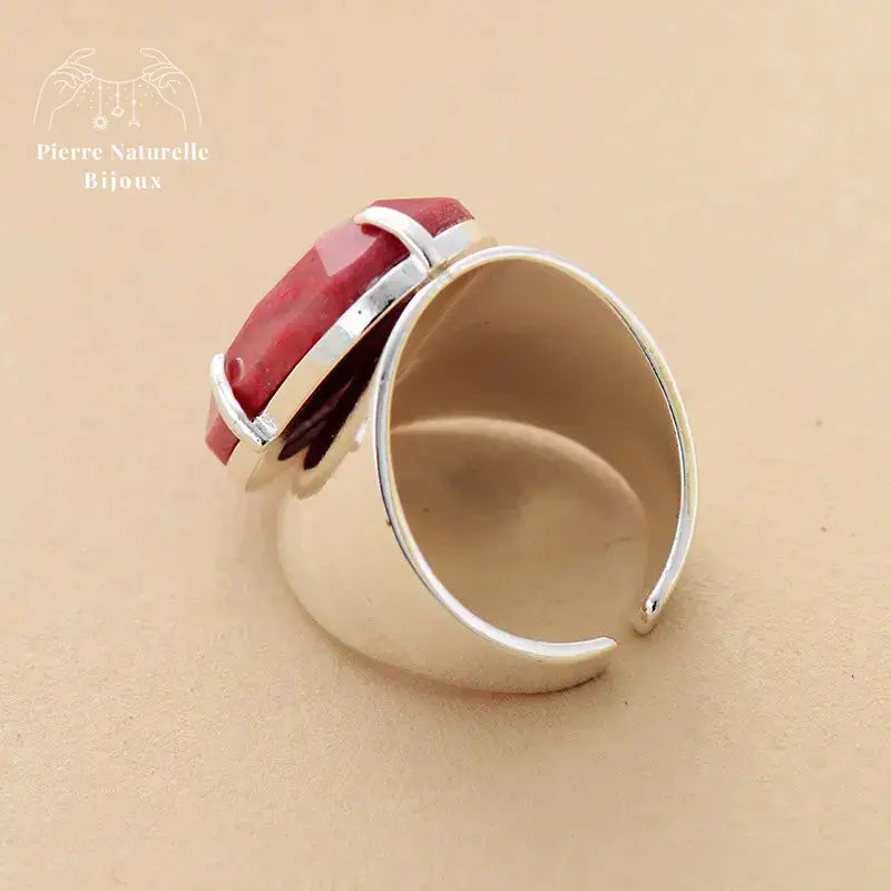 Bague "Réconciliation" en Rhodonite | Bagues | pierre naturelle bijoux