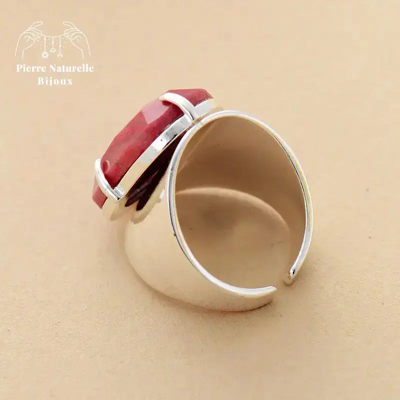 Bague "Réconciliation" en Rhodonite | Bagues | pierre naturelle bijoux
