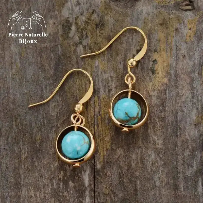 Boucles d'oreilles en Turquoise