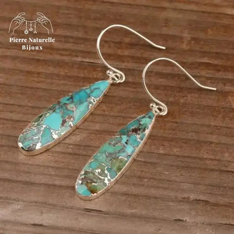 Boucles d'oreilles "Immunité" en Turquoise