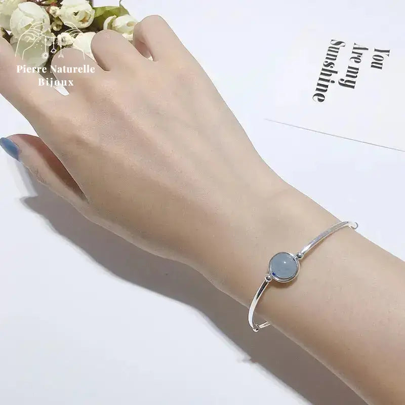 Bracelet "Rivage" en Aigue-marine | Bracelets | pierre naturelle bijoux