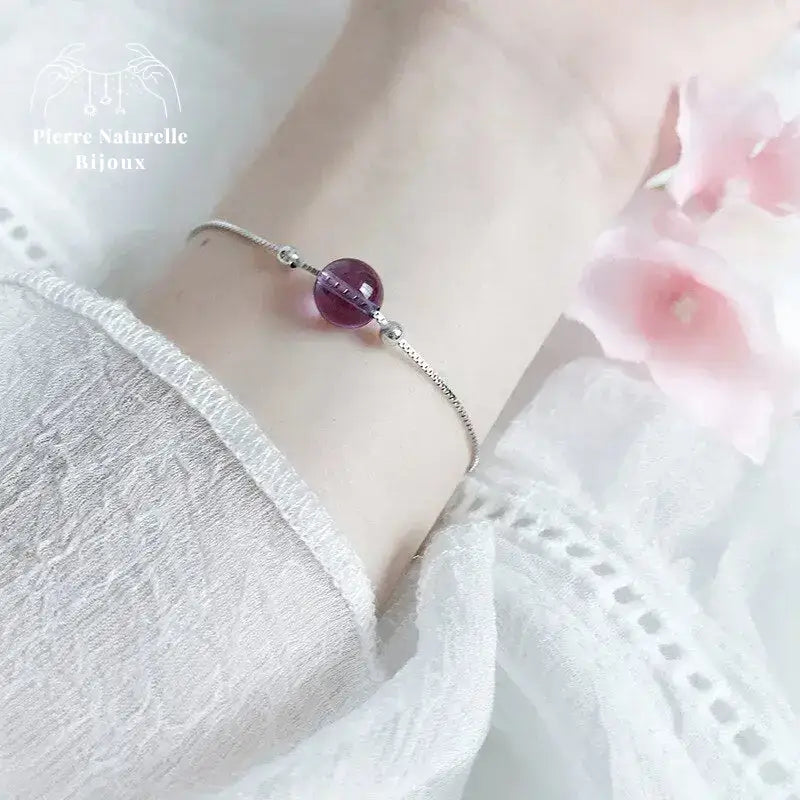 Bracelet "Embellie" en Améthyste | Bracelets | pierre naturelle bijoux