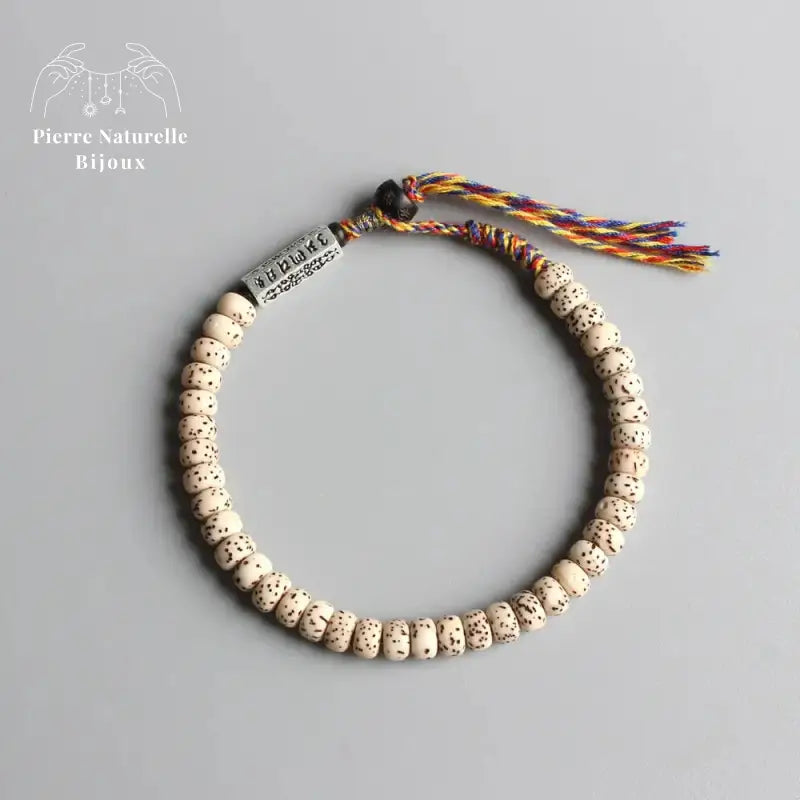 Bracelet "Mantra amulette" en graines de Bois de bodhi | Bracelets | pierre naturelle bijoux