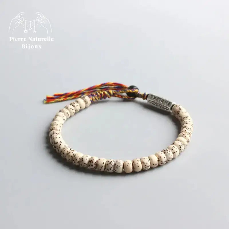 Bracelet "Mantra amulette" en graines de Bois de bodhi | Bracelets | pierre naturelle bijoux