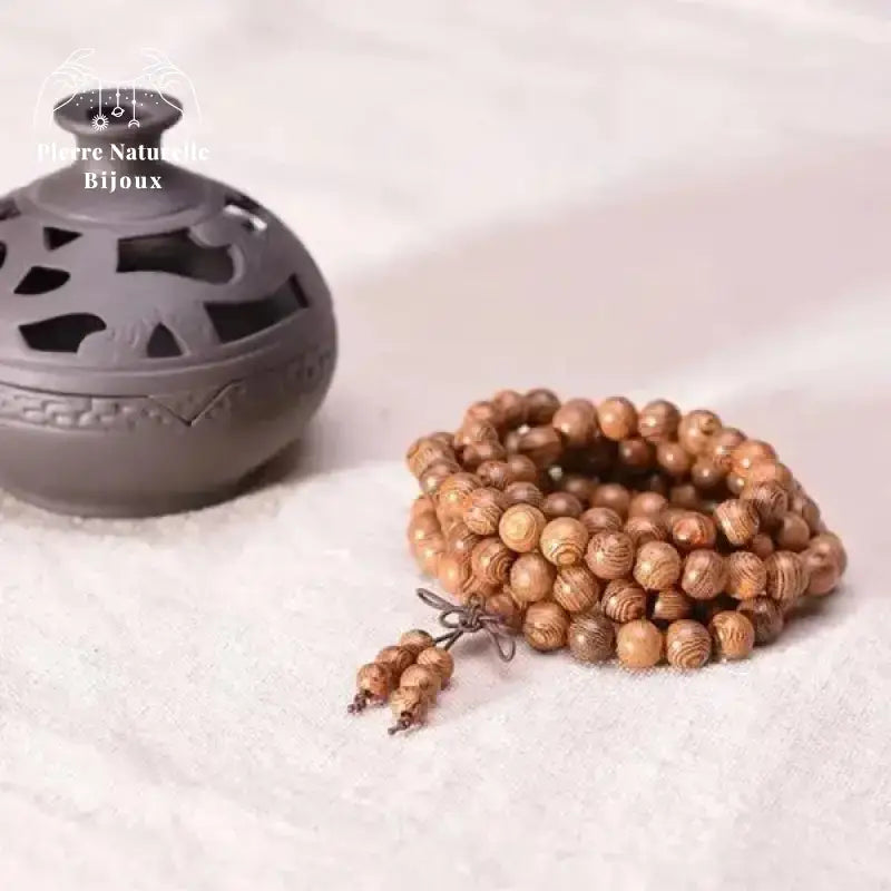 Bracelet mala en Bois wengé | Bracelets | pierre naturelle bijoux