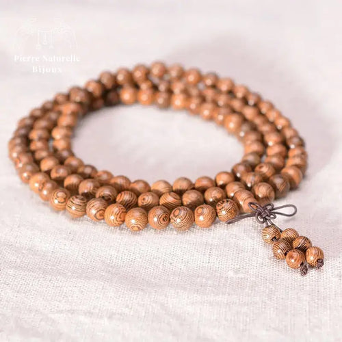 Bracelet mala en Bois wengé | Bracelets | pierre naturelle bijoux